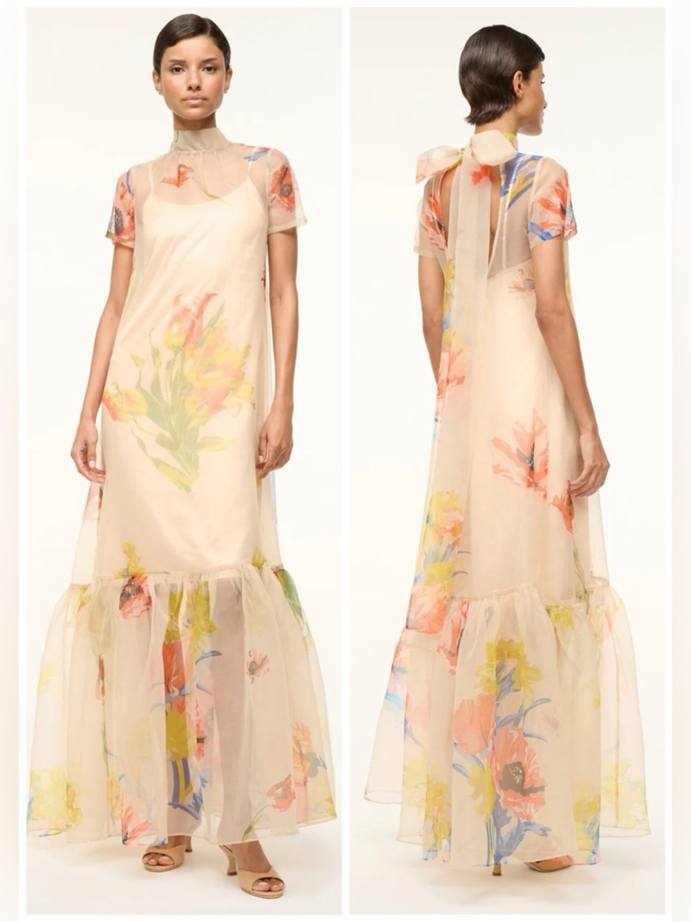 STAUD CALLUNA DRESS FIRST BLOOM DAY SZ M